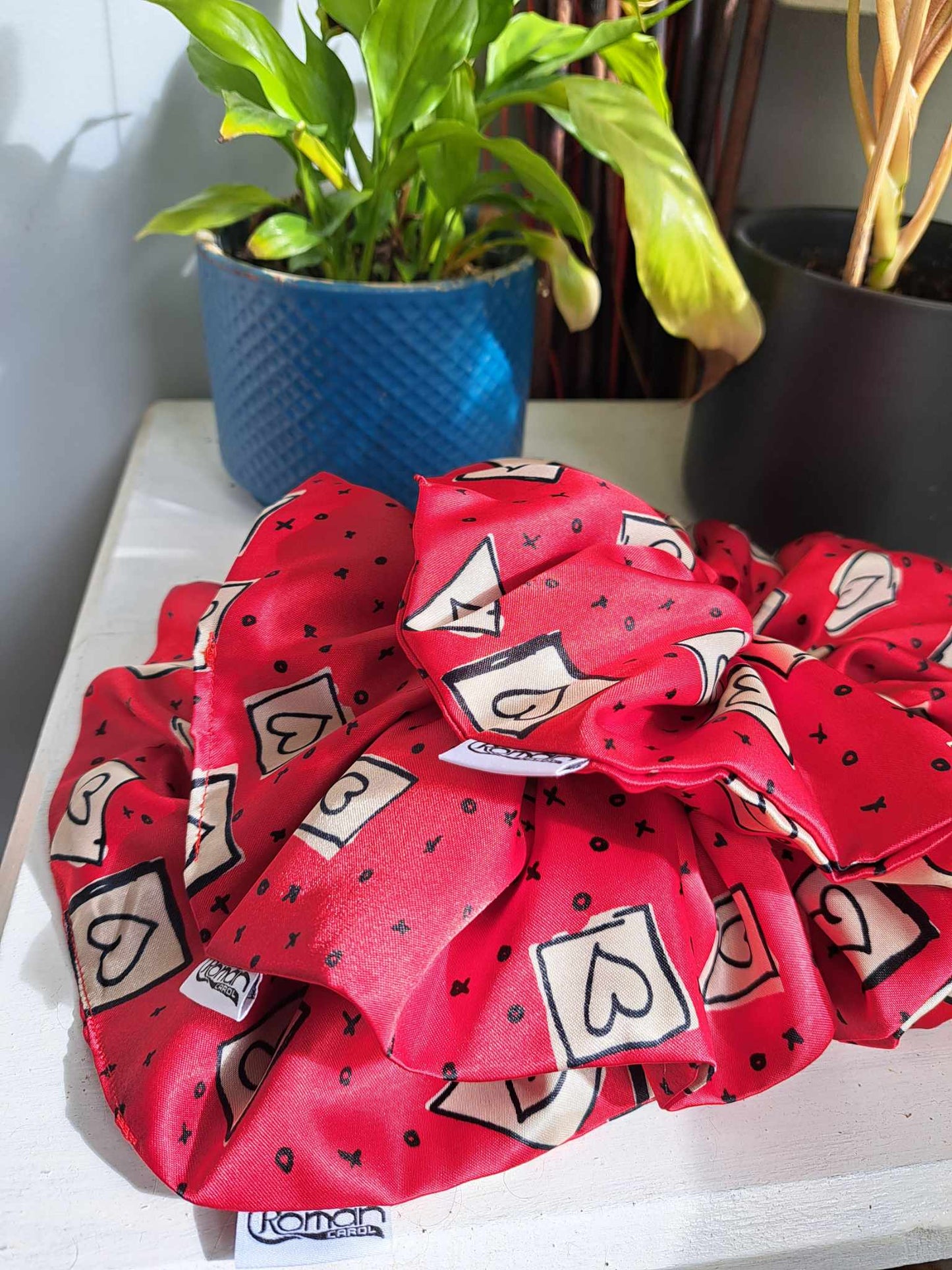 Heart scrunchie Medium size