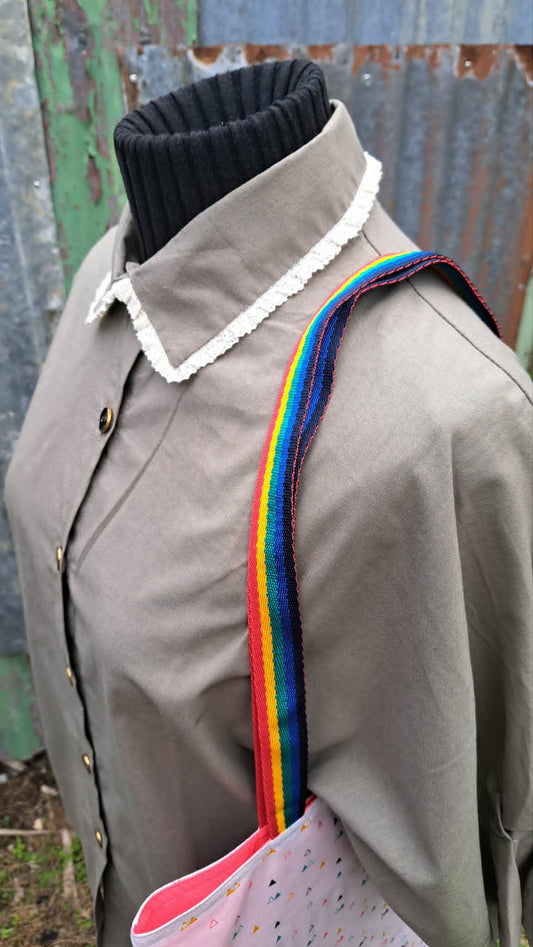 Embroidered Cotton Blouse – “My Medicine is Love”