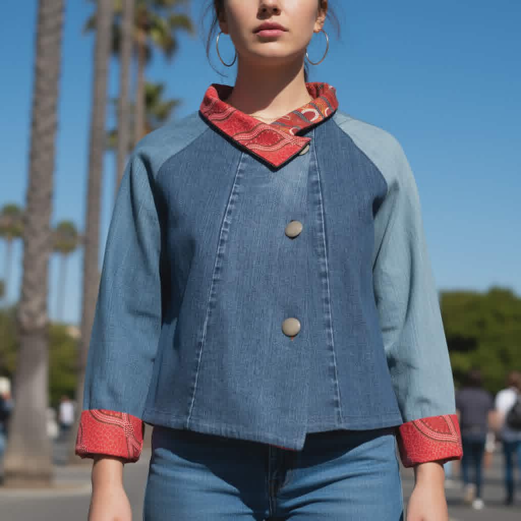 3/4 denim Jacket