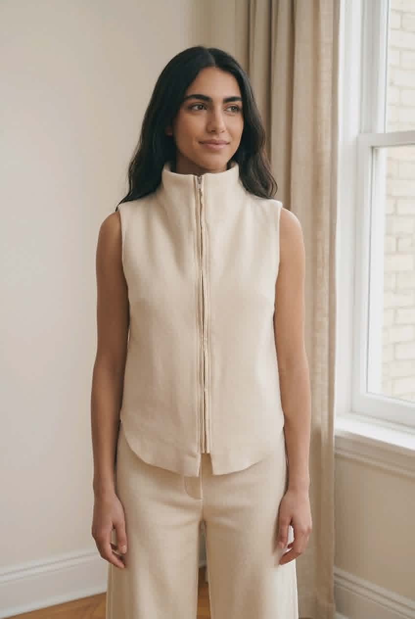 Romantic wool vest for any occasion