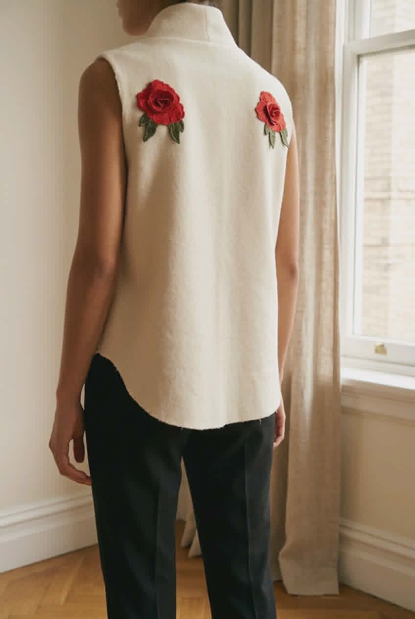 Romantic wool vest for any occasion
