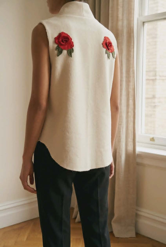 Romantic wool vest for any occasion
